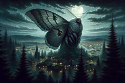 el hombre polilla mothman criatura con ojos rojos que presagia desastres terror miedo terrorux