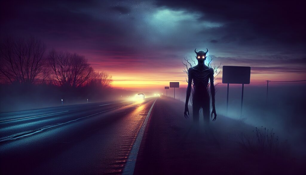 El demonio de la carretera – criatura maligna que provoca accidentes de tráfico. terrorux el blog del miedo y el terror el demonio de la carretera criatura maligna que provoca accidentes de trafico terror miedo terrorux