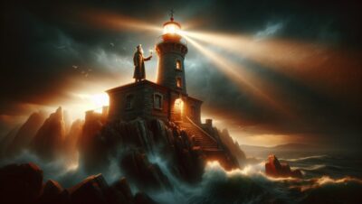 el hombre del faro espiritu de un farero fallecido que sigue encendiendo la luz en noches de tormenta terror miedo terrorux